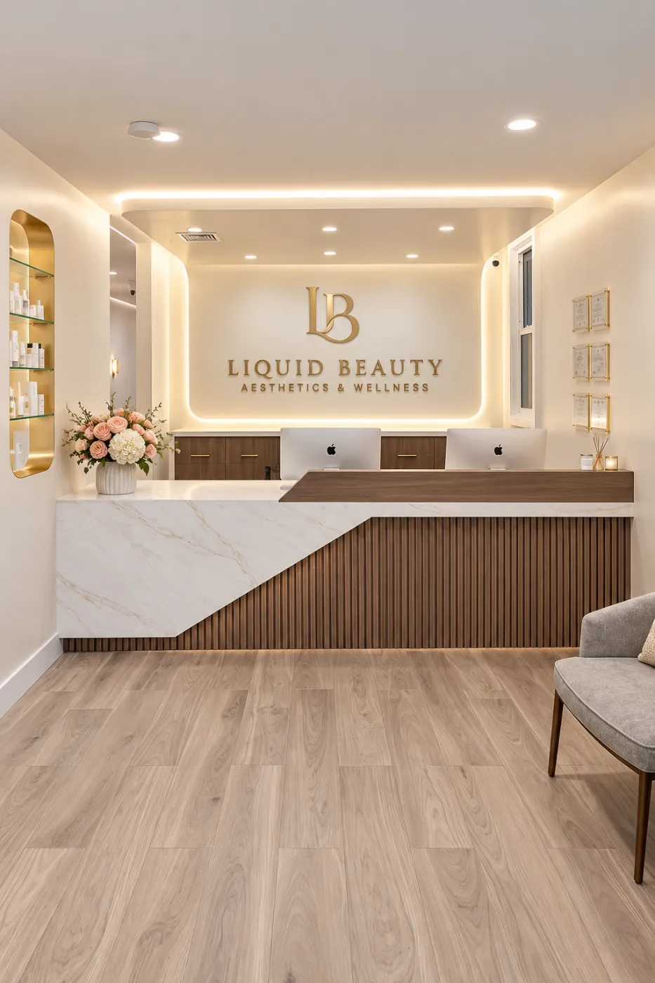 Liquid Beauty Huntington Beach lobby